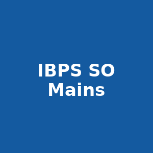 IBPS SO Mains Exam Preparation 2025